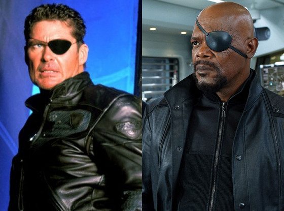 Nick Fury, David Hasselhoff, Samuel L. Jackson Nick Fury, David Hasselhoff, Samuel L. Jackson